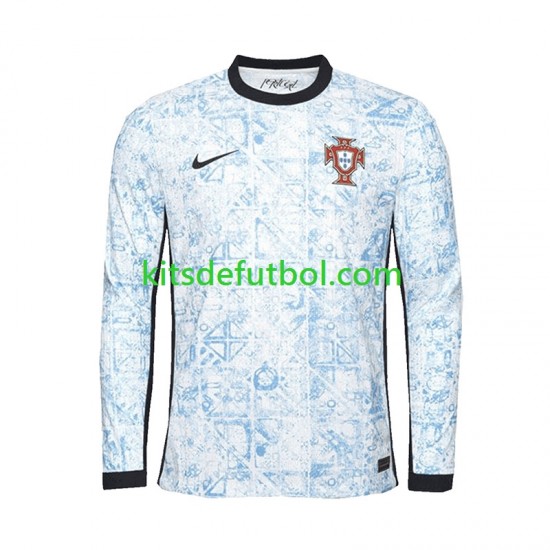 Portugal Euro 2024 Hombre Camiseta de visitante Manga Larga