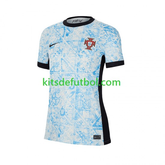 Portugal Euro 2024 Mujer Camiseta de visitante Manga Corta