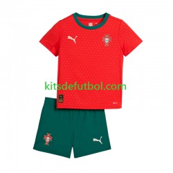 Equipación completa Niño Portugal 2025 Camiseta de local Manga Corta