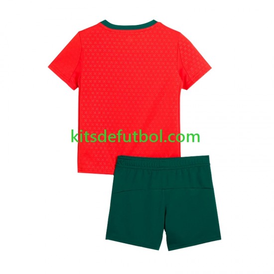 Equipación completa Niño Portugal 2025 Camiseta de local Manga Corta