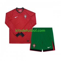 Equipación completa Niño Portugal Euro 2024 Camiseta de local Manga Larga