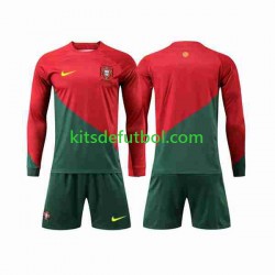 Equipación completa Niño Portugal World Cup 2022 Camiseta de local Manga Larga