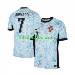 Portugal Cristiano Ronaldo 7 Euro 2024 Hombre Camiseta de visitante Manga Corta