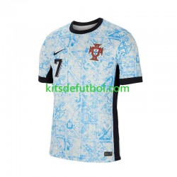Portugal Cristiano Ronaldo 7 Euro 2024 Hombre Camiseta de visitante Manga Corta
