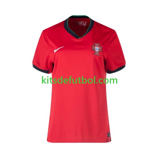 Portugal Euro 2024 Mujer Camiseta de local Manga Corta