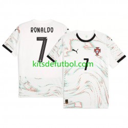 Portugal RONALDO 7 2025 Hombre Camiseta de visitante Manga Corta
