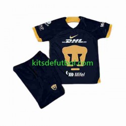 Equipación completa Niño Pumas UNAM Camiseta de visitante 2023-2024 Manga Corta