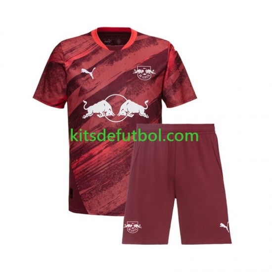Equipación completa Niño RB Leipzig Camiseta de visitante 2024-2025 Manga Corta