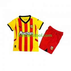 Equipación completa Niño RC Lens Camiseta de local 2024-2025 Manga Corta