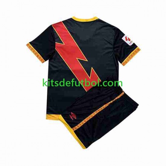 Equipación completa Niño Rayo Vallecano Camiseta de visitante 2023-2024 Manga Corta