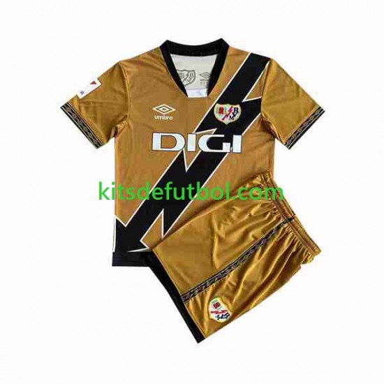 Equipación completa Niño Rayo Vallecano Camiseta alternativa 2023-2024 Manga Corta