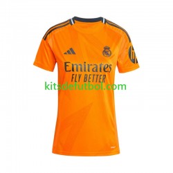 Real Madrid Mujer Camiseta de visitante 2024-2025 Manga Corta