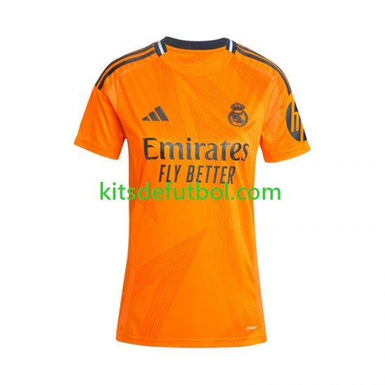 Real Madrid Mujer Camiseta de visitante 2024-2025 Manga Corta