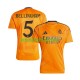 Real Madrid BELLINGHAM 5 Hombre Camiseta de visitante 2024-2025 Manga Corta