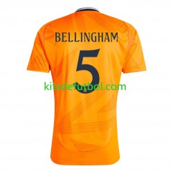 Real Madrid BELLINGHAM 5 Hombre Camiseta de visitante 2024-2025 Manga Corta