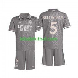 Equipación completa Niño Real Madrid Bellingham 5 Camiseta alternativa 2024-2025 Manga Corta