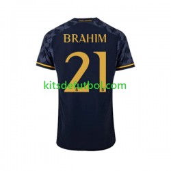 Real Madrid Brahim Diaz 21 Hombre Camiseta de visitante 2023-2024 Manga Corta