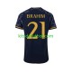 Real Madrid Brahim Diaz 21 Hombre Camiseta de visitante 2023-2024 Manga Corta