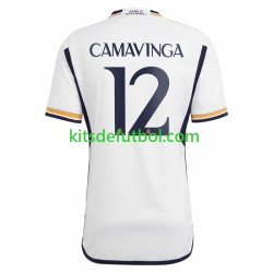 Real Madrid Camavinga 12 Hombre Camiseta de local 2023-2024 Manga Corta