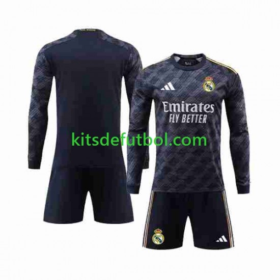 Equipación completa Niño Real Madrid Camiseta de visitante 2023-2024 Manga Larga