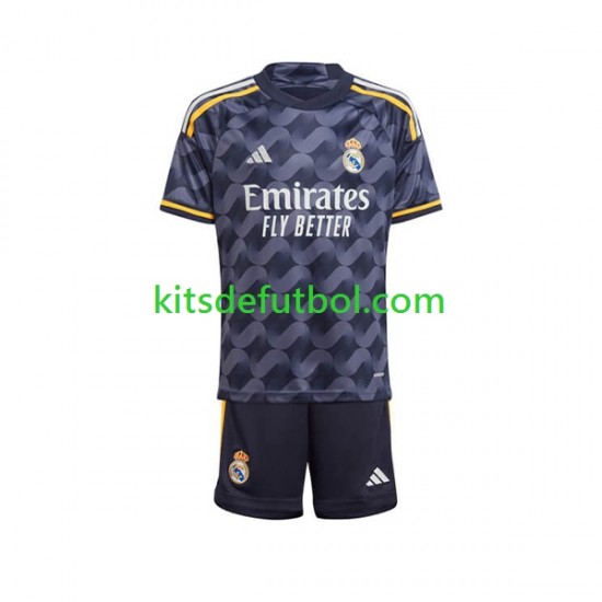 Equipación completa Niño Real Madrid Camiseta de visitante 2023-2024 Manga Corta