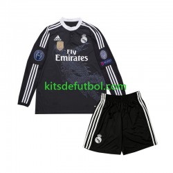 Equipación completa Niño Real Madrid Retro 2014 Camiseta alternativa Manga Larga