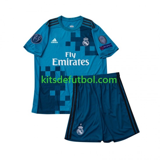 Equipación completa Niño Real Madrid Retro 2017 Camiseta alternativa Manga Corta
