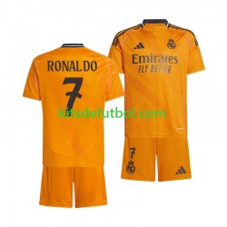 Equipación completa Niño Real Madrid Cristiano Ronaldo 7 Camiseta de visitante 2024-2025 Manga Corta