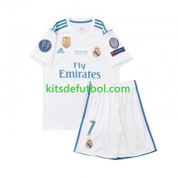 Equipación completa Niño Real Madrid Cristiano Ronaldo 7 Retro 2017 Camiseta de local Manga Corta