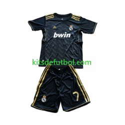 Equipación completa Niño Real Madrid Cristiano Ronaldo 7 Retro 2011-2012 Camiseta de visitante Manga Corta