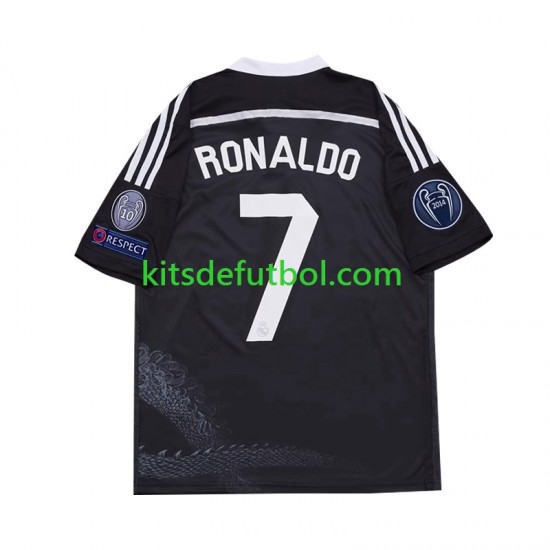 Real Madrid Cristiano Ronaldo 7 Retro 2014 Hombre Camiseta alternativa Manga Corta