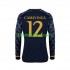 Real Madrid EDUARDO CAMAVINGA 12 Hombre Camiseta de visitante 2023-2024 Manga Larga
