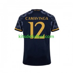 Real Madrid EDUARDO CAMAVINGA 12 Hombre Camiseta de visitante 2023-2024 Manga Corta
