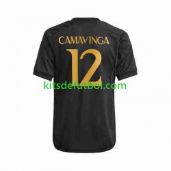 Real Madrid Eduardo Camavinga 12 Hombre Camiseta alternativa 2023-2024 Manga Corta