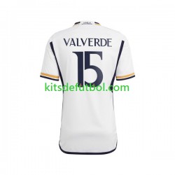 Real Madrid Federico Valverde 15 Hombre Camiseta de local 2023-2024 Manga Corta
