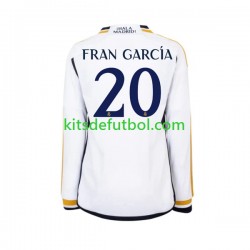Real Madrid Fran Garcia 20 Hombre Camiseta de local 2023-2024 Manga Larga
