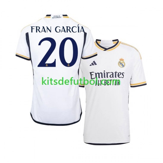 Real Madrid Fran Garcia 20 Hombre Camiseta de local 2023-2024 Manga Corta