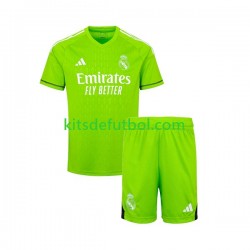 Equipación completa Niño Real Madrid Portero Camiseta de local 2023-2024 Manga Corta
