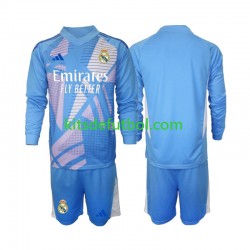 Equipación completa Niño Real Madrid Portero Camiseta de local 2024-2025 Manga Larga