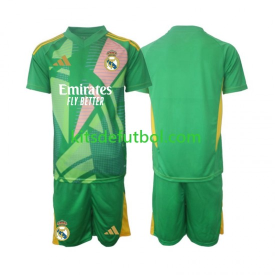 Equipación completa Niño Real Madrid Portero Camiseta alternativa 2024-2025 Manga Corta
