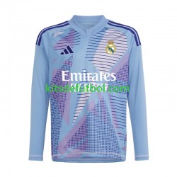 Real Madrid Portero Hombre Camiseta Azul de local 2024-2025 Manga Larga