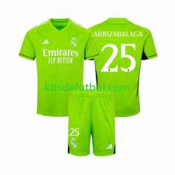Equipación completa Niño Real Madrid Portero Kepa Arrizabalaga 25 Camiseta de local 2023-2024 Manga Corta