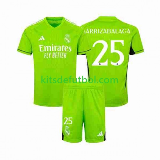 Equipación completa Niño Real Madrid Portero Kepa Arrizabalaga 25 Camiseta de local 2023-2024 Manga Corta Equipación completa Niño Real Madrid Portero Kepa Arrizabalaga 25 Camiseta de local 2023-2024 Manga Corta