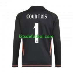Real Madrid Portero Thibaut Courtois 1 Hombre Camiseta de visitante 2024-2025 Manga Corta
