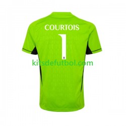 Real Madrid Portero Thibaut Courtois 1 Hombre Camiseta de local 2023-2024 Manga Corta