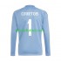 Real Madrid Portero Thibaut Courtois 1 Hombre Camiseta Azul de local 2024-2025 Manga Larga