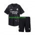 Equipación completa Niño Real Madrid Portero Y3 Camiseta Negro Cuarta 2023-2024 Manga Corta