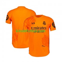 Equipación completa Niño Real Madrid Portero Y3 Hombre Camiseta Naranja alternativa 2023-2024 Manga Corta