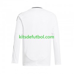 Real Madrid Hombre Camiseta Blanco de local 2024-2025 Manga Larga