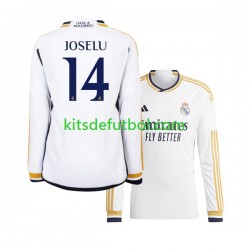 Real Madrid JOSELU 14 Hombre Camiseta de local 2023-2024 Manga Larga